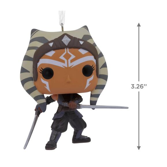 3 New Hallmark Funko Pop Star Wars Christmas Ornament Ahsoka Tano Bo-Katan Kryze - Picture 4 of 13
